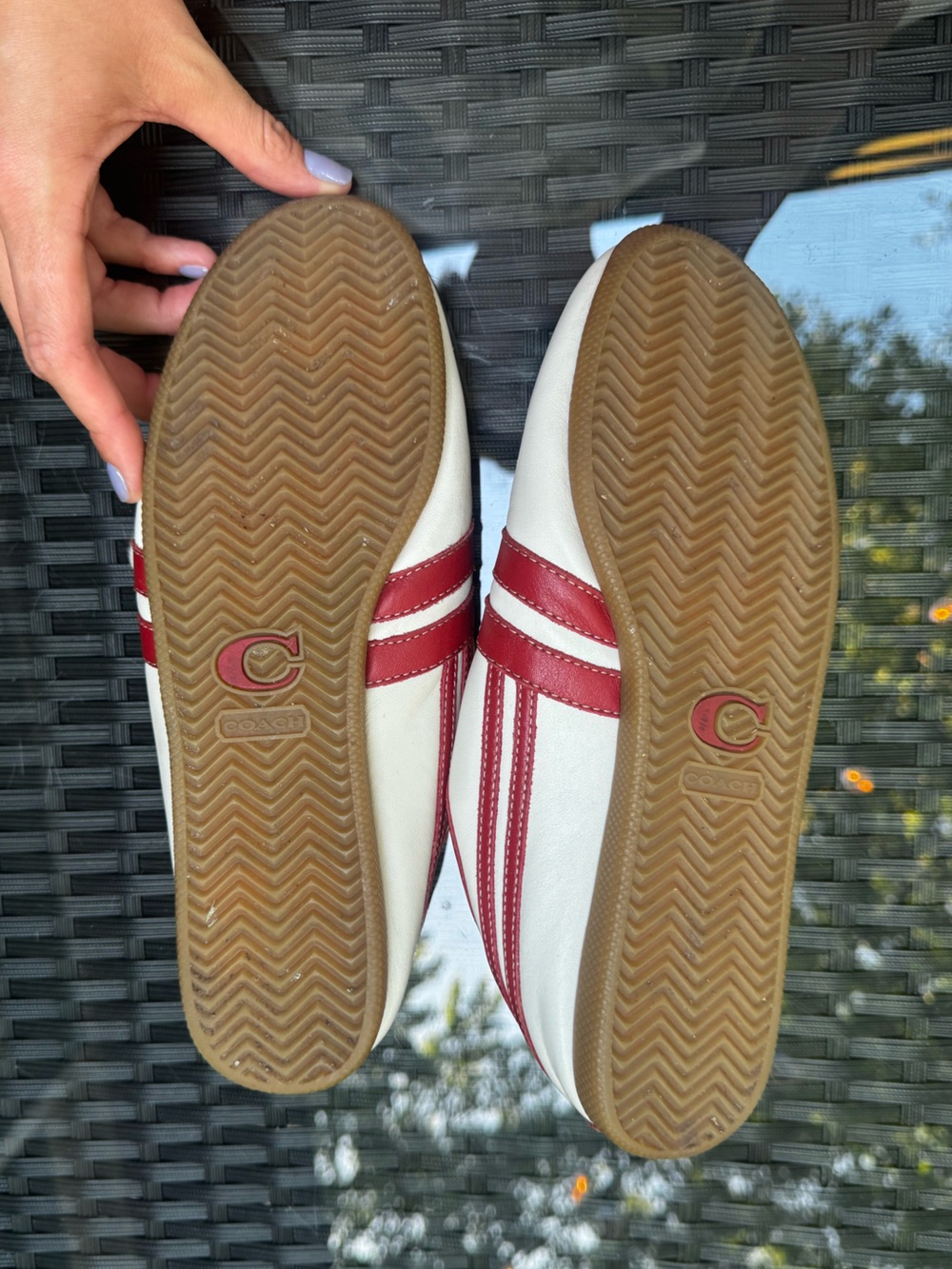 Vintage Coach Ellie P506 Red & White Womens Sneakers - Picture 6 of 6